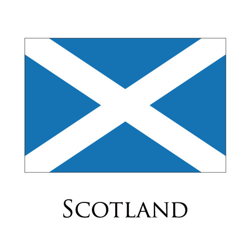 Scotland flag logo iron on paper